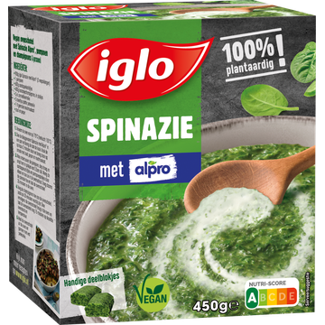 Iglo Spinazie met Alpro 450 g