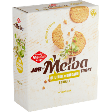 Van der Meulen Joy of Melba Toast Olijfolie & Oregano Rondjes 90 g