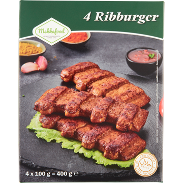 Mekkafood Classic Ribburger 4 x 100 g