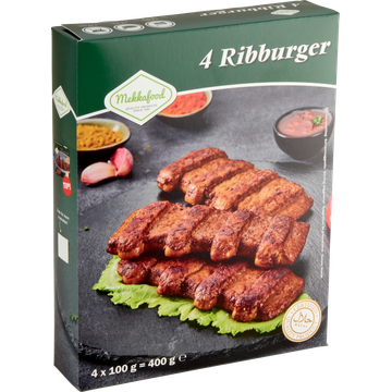 Mekkafood Classic Ribburger 4 x 100 g