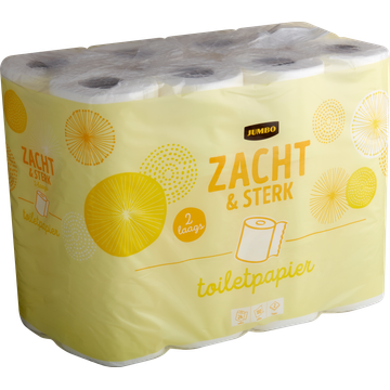 Jumbo Zacht & Sterk Toiletpapier 2-Laags 24 Stuks
