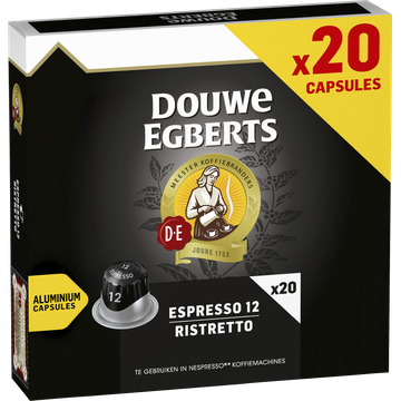 Douwe Egberts Espresso 12 Ristretto 20 Stuks 104 g