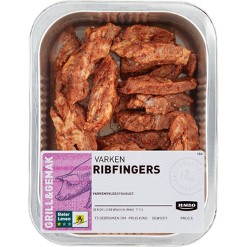 Jumbo Varkens Ribfingers ca. 200 g