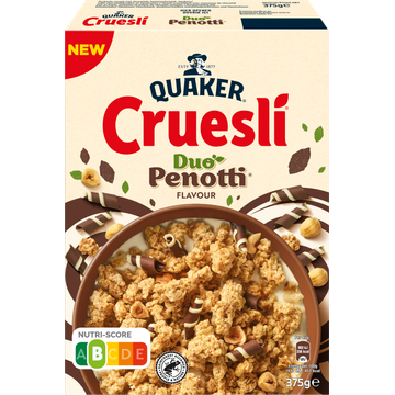 Quaker Cruesli Duo Penotti Ontbijtgranen 375 gr