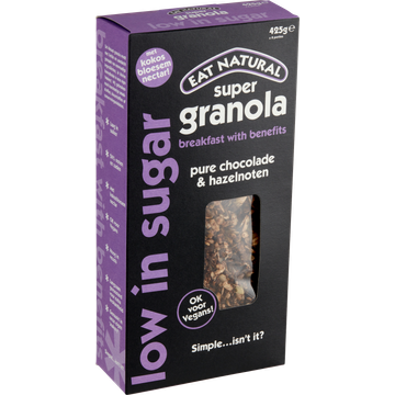 Eat Natural Super Granola Pure Chocolade & Hazelnoten 425 g