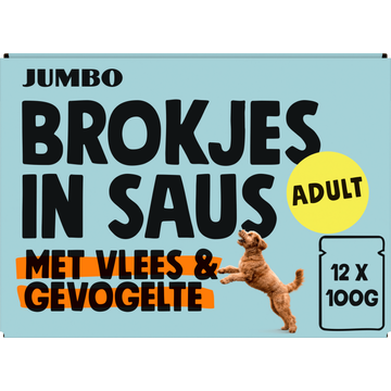 Jumbo Brokjes in Saus met Vlees & Gevogelte 12 Stuks