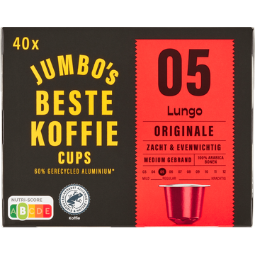 Jumbo's Lungo Originale Koffiecups 40 Stuks