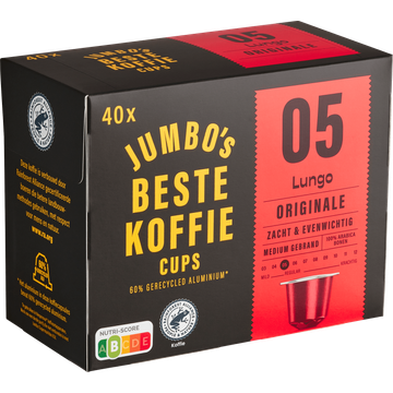 Jumbo's Lungo Originale Koffiecups 40 Stuks