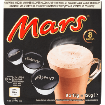 Mars Cacaopoeder 8 x 15 g