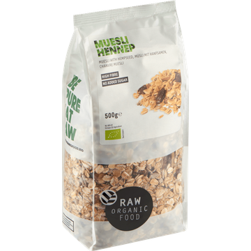 Raw Organic Food Muesli Hennep 500 g