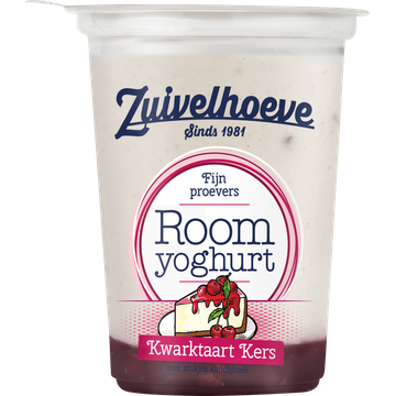 Zuivelhoeve Roomyoghurt Kwarktaart Kers 450 g