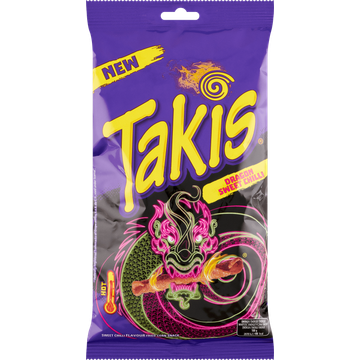 Takis Dragon Sweet Chilli Flavour Fried Corn Snack 100 g