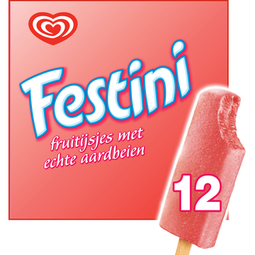 Ola IJs Festini Aardbei 12 stuks 12 x 50ml