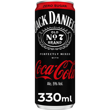 Jack Daniel's Perfectly Mixed with Coca-Cola Zero Sugar 330 ml
