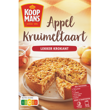 Koopmans Appelkruimeltaart Bakmix 410g