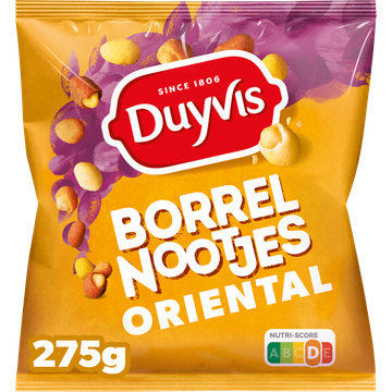 Duyvis Borrelnootjes Oriental Pinda Noten 275 gr