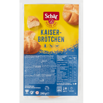 Schär Kaiserbrötchen  Glutenvrij 4 Stuks 240 g