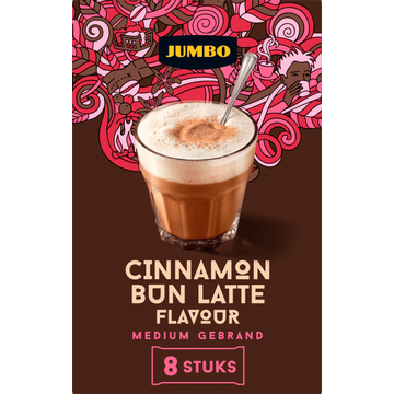 Jumbo Oploskoffie Cinnamon Bun Latte 8 Stuks