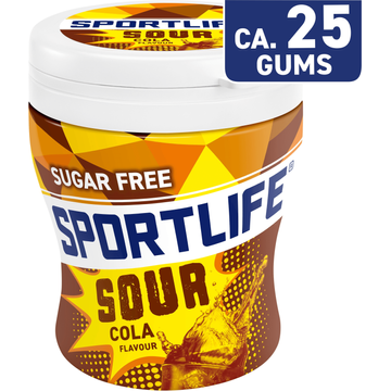 Sportlife Sour Cola kauwgom 60g