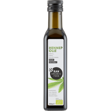 Raw Organic Food Hennepolie Organic 250ml Fles