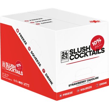 24ICE Slush Cocktail Strawberry Daiquiri 200ML