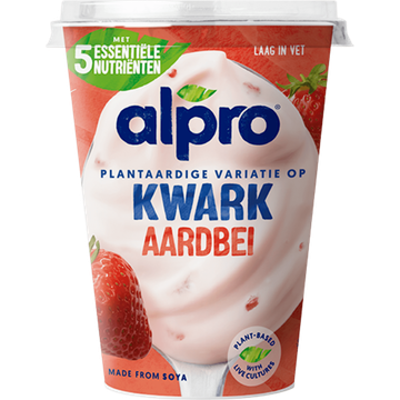 Alpro Plantaardige Variatie Op Kwark Aardbei 400g