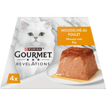 Gourmet Revelations Mousse Kattenvoer nat met Kip 4 x 57g