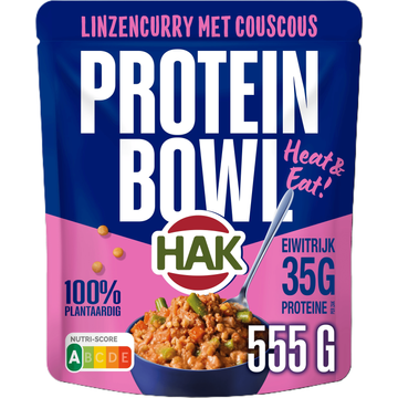 HAK Linzencurry Protein Bowl 555g