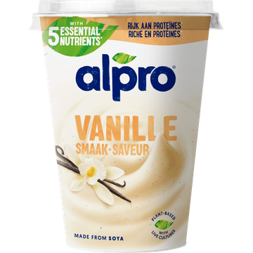 Alpro Plantaardige Variatie Op Yoghurt Vanille 500g