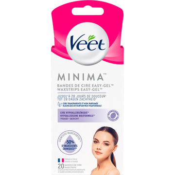 Veet Pure Koude Wasstrips Gezicht Hypoallergene 20 Stuks