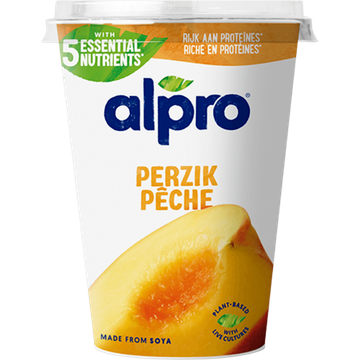 Alpro Plantaardige Variatie Op Yoghurt Perzik 500g