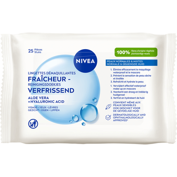 Nivea Reinigingsdoekjes Verfrissend Normale Huid 25 Stuks