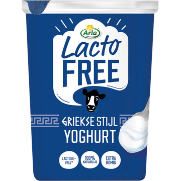 Arla Lactofree griekse stijl yoghurt lactosevrij 450g