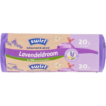 Swirl Vuilniszakken Lavendeldroom 20 liter 12 stuks
