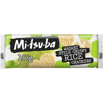 Mitsuba Wasabi Style Crispy Rice Crackers 100 g