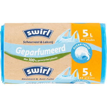Swirl Vuilniszakken met Ocean 5 liter 45 stuks