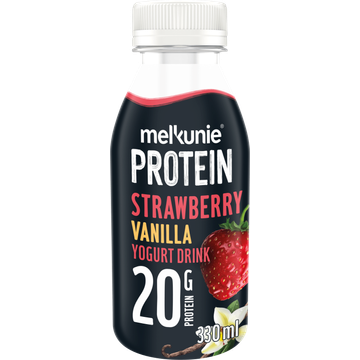 Melkunie Protein Aardbei & vanille Yoghurtdrink 330 ml