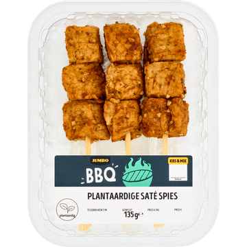 Jumbo BBQ Plantaardige Saté Spies 135 g