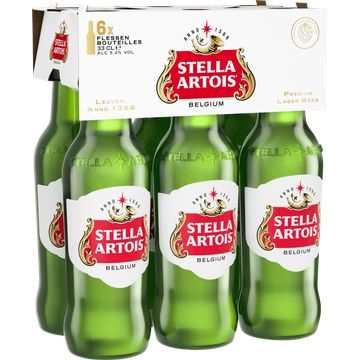 Stella Artois Premium Pils Bier Fles 6x33cl