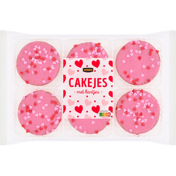 Jumbo Cakejes met Hartjes 190 g