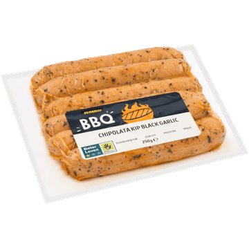 Jumbo BBQ Chipolata Kip Black Garlic 250 g