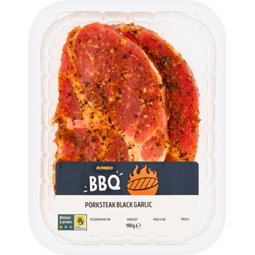 Jumbo BBQ Porksteak Black Garlic 180 g
