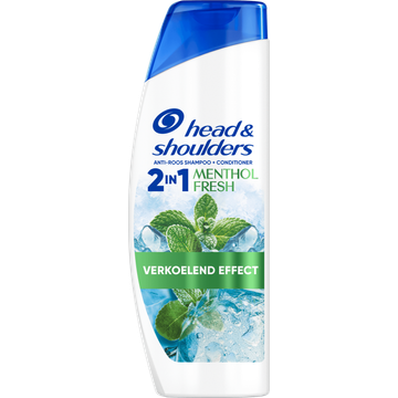 Head & Shoulders Menthol Fresh 2in1 Anti-roos Shampoo Voor Jeukende Hoofdhuid 250ml
