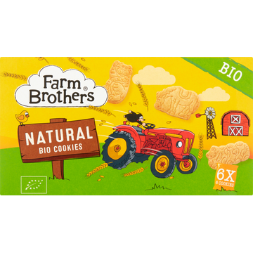 Farm Brothers Natural Bio Cookies 6 Stuks 102 g
