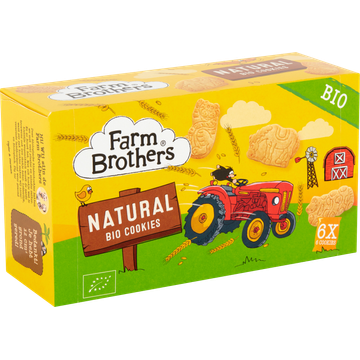 Farm Brothers Natural Bio Cookies 6 Stuks 102 g