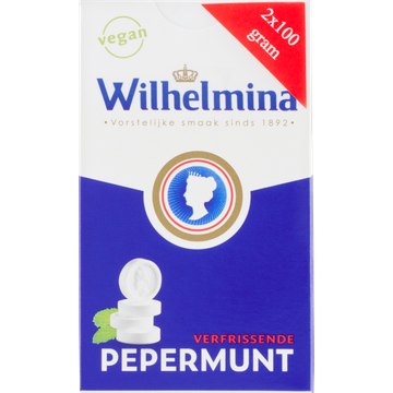Wilhelmina Verfrissende Pepermunt 2 x 100 g