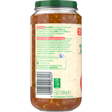 Olvarit Vegetarische pasta 12+ Maanden 250 g