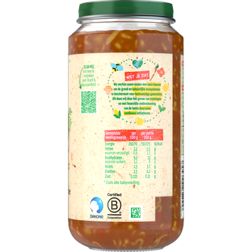 Olvarit Vegetarische pasta 12+ Maanden 250 g