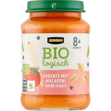 Jumbo Biologisch Groente met Macaroni Ham/Kaas 8+ Maanden 190 g