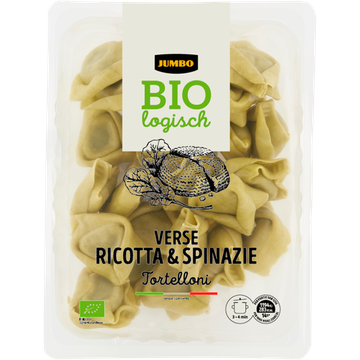 Jumbo Biologisch Verse Ricotta & Spinazie Tortelloni 250 g